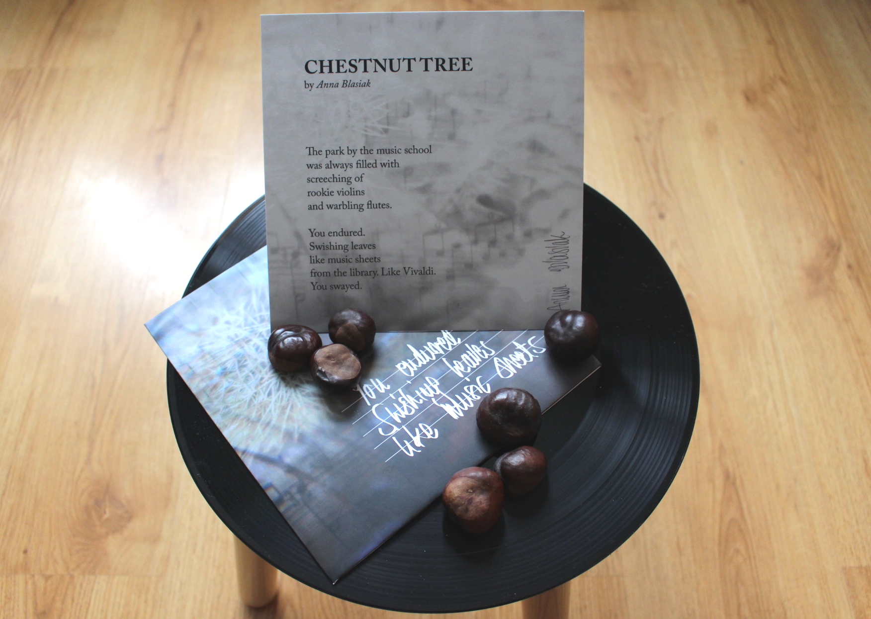 moment poetry anna blasiak chestnut tree